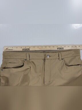 VRST Men's Commuter 5 Pocket Pants Athletic Fit 36x30 Tan Performance Stretch